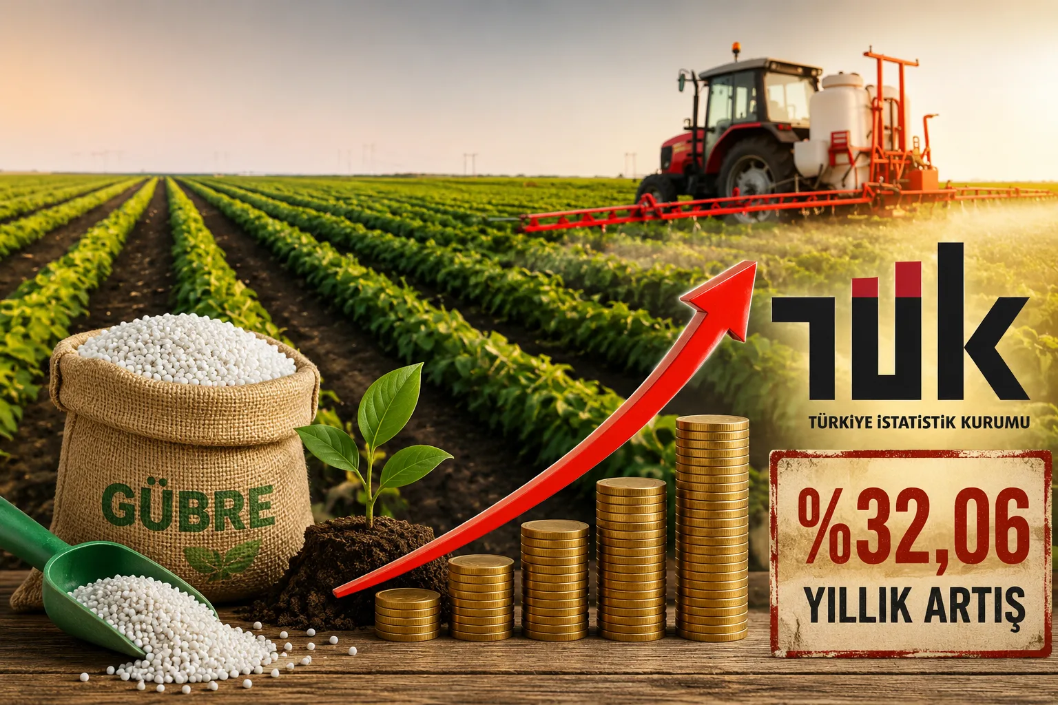 Çiftçinin Girdi Maliyeti Bir Yılda Yüzde 32 Arttı